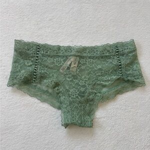 NWT Victoria's Secret Green Lace Panties